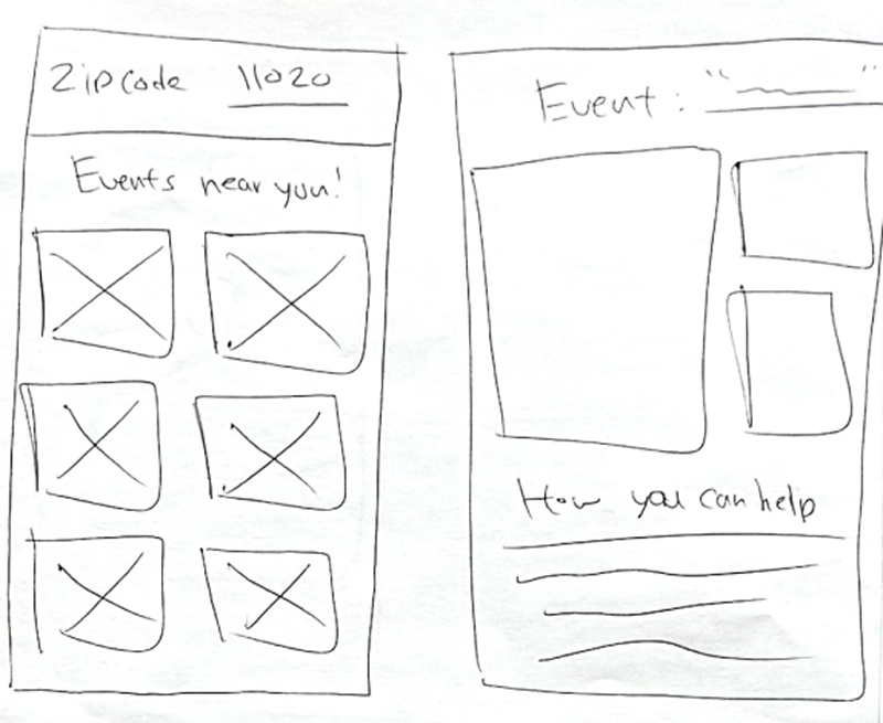 Sketch of a calendar of upcoming elections and events.